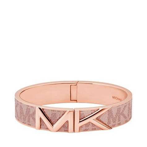 michael kors armreif mig rosa stein|Michael Kors gold bracelet.